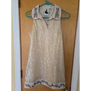 Twelve by Twelve Sequined beaded dress XS
